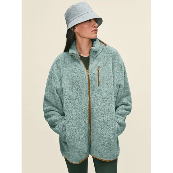 Girlfriend Collective Ice Recycled Full-zip FleeceSize S - Picture 1 of 9